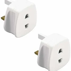 2 Pin to 3 Pin Shaver Adaptor for Toothbrush