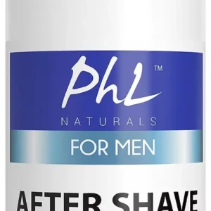 PhL Naturals after shave lotion soothes skin and prevents razor burn with natural aloe vera and witch hazel.