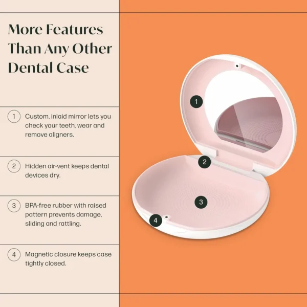 Aligner Retainer Case - Mirror & Magnetic Lock