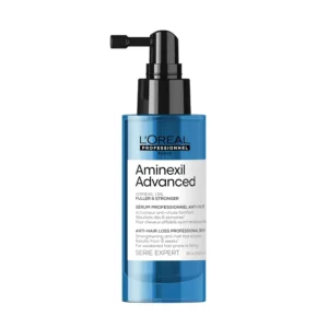 L'Oréal Professionnel Aminexil Advanced serum helps reduce hair loss and strengthens weakened hair prone to falling, thanks to its concentrated 1.5% Aminexil formula.