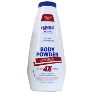 Ammens medicated powder provides deodorant protection, soothes skin irritations, prevents chafing, and helps keep feet cool and dry.