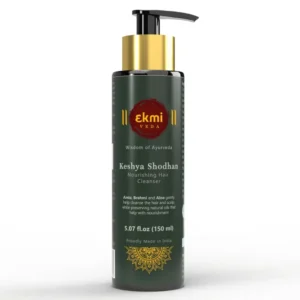 This is an Ayurvedic hair growth shampoo with rosemary, reetha, shikakai, bhringraj, and amla to control hair loss and thicken hair.