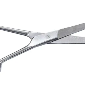 Stainless steel barber hair scissors with finger rest and opposing grip, perfect for professional hairdressing, salon, and home use, may require cleaning oil before use.