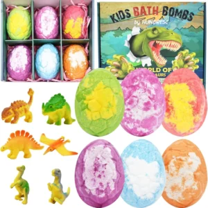 Bath Bombs Kids Dinosaur Egg - 6 Pack
