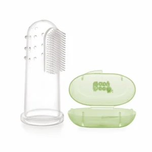 Beebaby Finger Brush - Silicone, BPA-Free, Green
