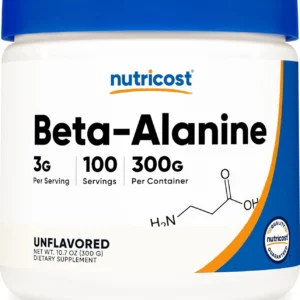 Nutricost Beta Alanine Powder - 300 Grams, 3g Per Serving
