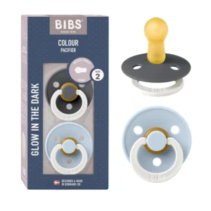 Bibs Glow Pacifier 6-18M - Night Soother 2pk