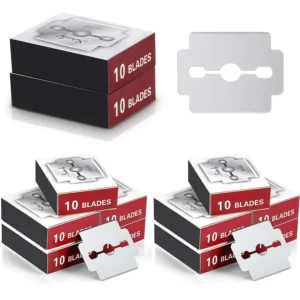 Two hundred stainless steel replacement blades for callus shavers and corn planes, designed for effective dead skin removal and foot care.