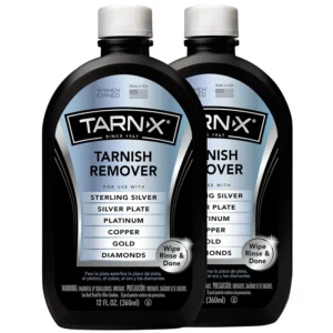 CLR Easier to Use Tarnish Remover quickly wipes and rinses to restore a brilliant shine to sterling silver, silver plate, platinum, copper, gold, and diamond jewelry.