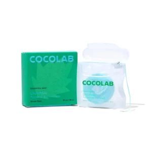 Mint flavored Cocofloss is dentist-designed with interwoven threads and coconut oil for a delightfully cleansing and bright smile.