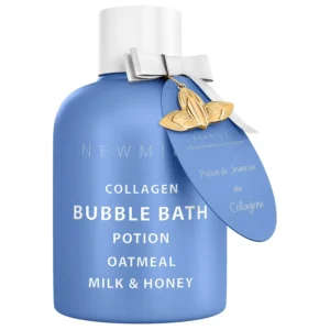 This luxurious collagen bubble bath with oatmeal, milk, and honey fragrance creates long-lasting bubbles for a relaxing spa experience, perfect as a birthday gift for women.