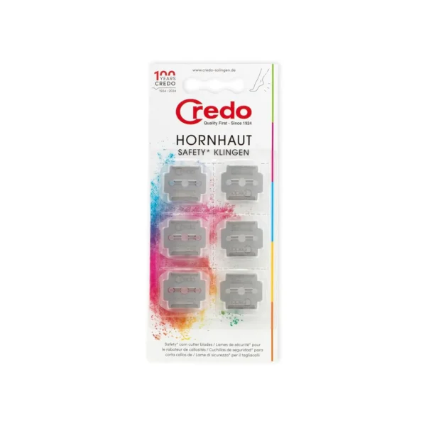 CREDO Callus Shaver Blades - Pack of 6, Solingen Steel
