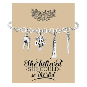 Dental Hygienist Bracelet Gift Dentist Jewelry DH