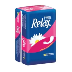 Fam Relax maternity sanitary pads with a soft, natural cotton feel and extra absorbent core to prevent leakage for all-day comfort.