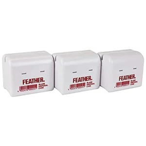 Feather Styling Razor Blade Disposal Case - 3 Pack