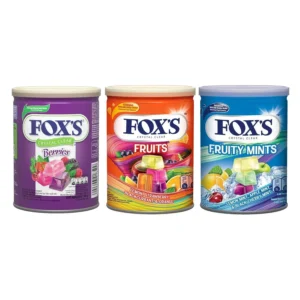Fox's Crystal Clear Fruit Candies 3x180g Tin