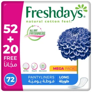 Freshdays Liners Long - Breathable & Soft - 72 Count