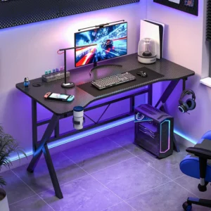 Gaming Desk K-Shaped Carbon Fiber Desk