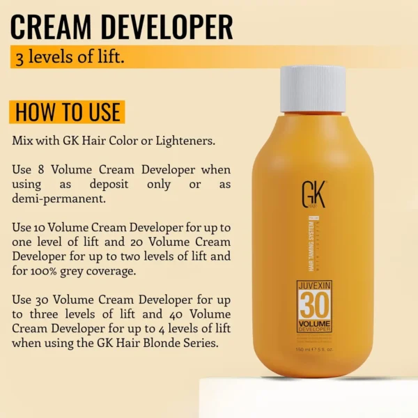 GK Hair 30 Vol Developer - Hair Color & Bleach