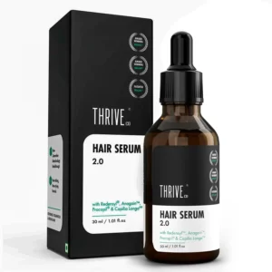 ThriveCo hair growth serum for men and women helps fight hair loss and promotes new hair growth with Redensyl, Anagain, Rosemary, Procapil and Capilia Longa.