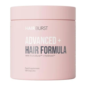 Advanced hair loss supplement for women, formulated with natural ingredients and vitamins to combat stress, inflammation, and nutritional deficiencies that contribute to thinning hair, promoting stronger and healthier hair growth from within.