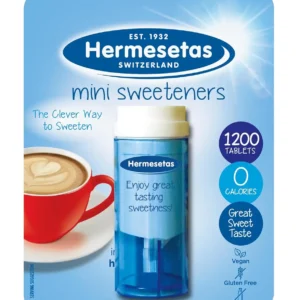 This is a package of 1200 Hermesetas original mini sweetener tablets, suitable for diabetics.
