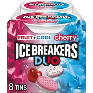 ICE BREAKERS Duo Cherry Sugar Free Mints - 8 Count