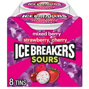 ICE BREAKERS Sours Sugar Free Mints - 8 Pack