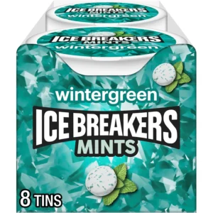ICE BREAKERS Wintergreen Sugar Free Mints - 8 Pack