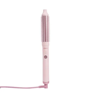 Clara ionic hot brush designed with three heat settings to prevent frizz and style all hair types into straight, curly, or blowout looks.