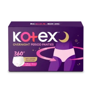 Kotex overnight sanitary panties in size small/medium offer soft, smooth, and premium overnight protection that is easy to clean and maintain.