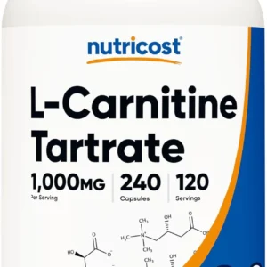 Nutricost L-Carnitine Tartrate 1000mg - 240 Capsules