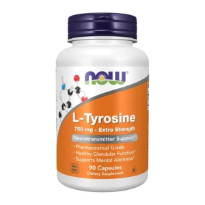 NOW L-Tyrosine 750mg - Mental Alertness & Neurotransmitter Support