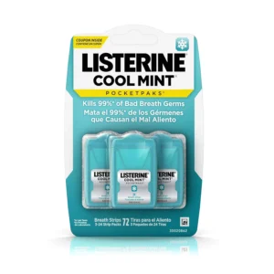 Listerine Cool Mint Breath Strips - 3 Pack