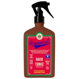 Lola Rapunzel hair growth tonic strengthens hair follicles, reduces hair loss, and stimulates growth for stronger, healthier hair.