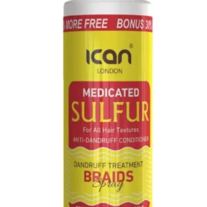 Medicated Sulfur Braid Spray - Anti-Dandruff Itch Relief