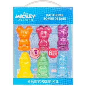 Mickey Bath Bombs Kids Bubble Gum Scented 6 Pack