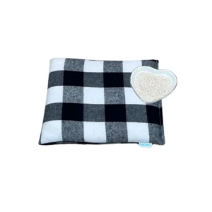 Microwave Heating Pad for Pain Relief - Black Plaid