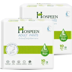 Nateen adult diapers, size large, offering super absorbency and comfortable fit for both men and women with waist size 80-130cm, providing overnight protection and discreet wear.