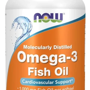 Now Foods Omega-3 softgels for heart health, providing EPA and DHA to help maintain healthy blood lipid levels and reduce the risk of coronary heart disease, free from harmful mercury.