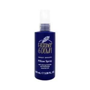 Feather & Down Sweet Dream Pillow Spray with calming lavender and chamomile essential oils to encourage a restful night's sleep.