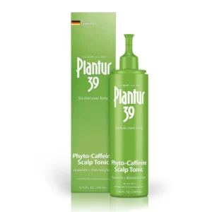 Plantur 39 Phyto-Caffeine Tonic strengthens hair roots and supports hair growth to combat perimenopausal hair thinning.