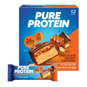 Pure Protein Bar Chocolate Peanut Caramel - 12 Count