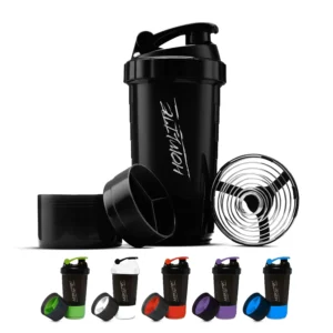 Protein Shaker Bottle with Supplement Storage