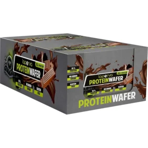 Enjoy a delicious and convenient chocolate protein wafer that's gluten-free and perfect for post-workout muscle recovery and weight management.