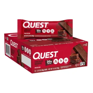 Quest Chocolate Brownie Protein Bars, Low Carb, 12 Count