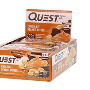 Twelve Quest Nutrition protein bars, peanut butter supreme flavor, perfect for a protein-packed snack anytime.