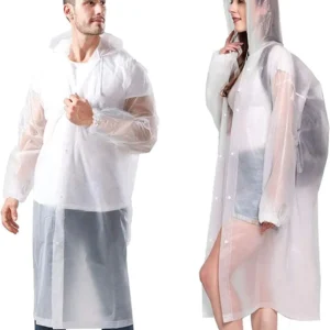 Rain Poncho Reusable Raincoat Adults Women Men