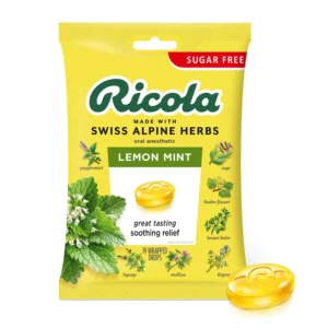 Ricola Sugar Free Lemon Mint Throat Drops - 2 Pack