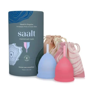 The Saalt menstrual cup is a reusable, comfortable, and body-safe alternative to tampons, providing up to 12 hours of leak-free period protection.